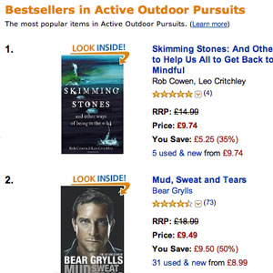 Skimming Stones on Amazon at number 1